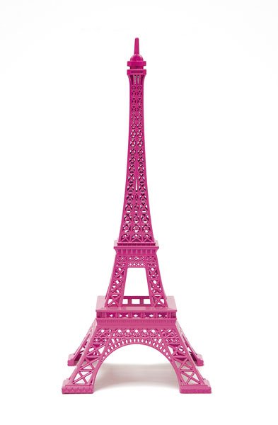 Zoom sur : Tour Eiffel Rose en métal