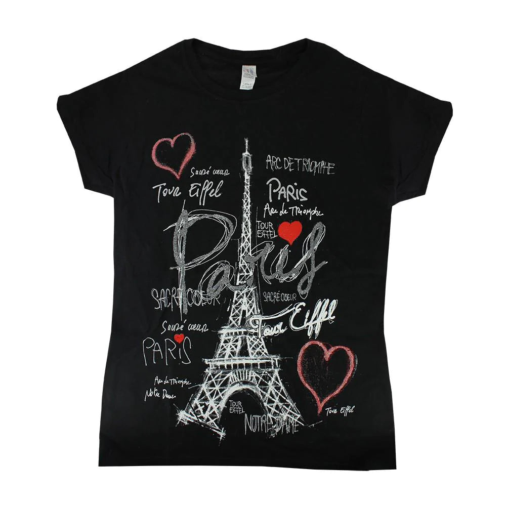 ☆PAF☆ SOUVENIR Tee Spring Paris Edition Black T-shirts