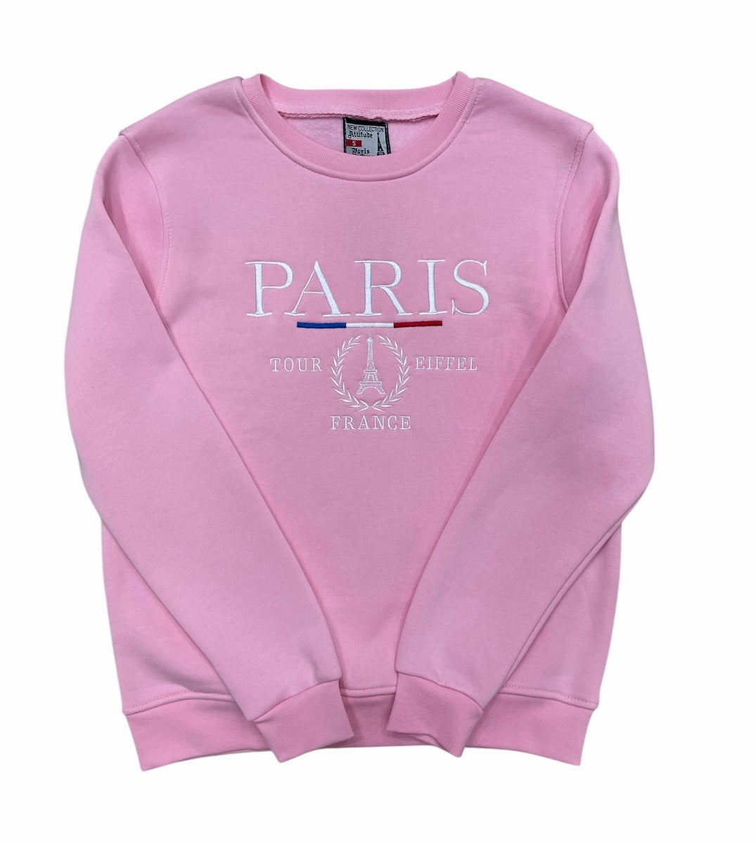 ÉPINE PARIS embroidery sweat navy×pink ÉPINE PARIS embroidery sweat navy×pink ÉPINE PARIS embroidery