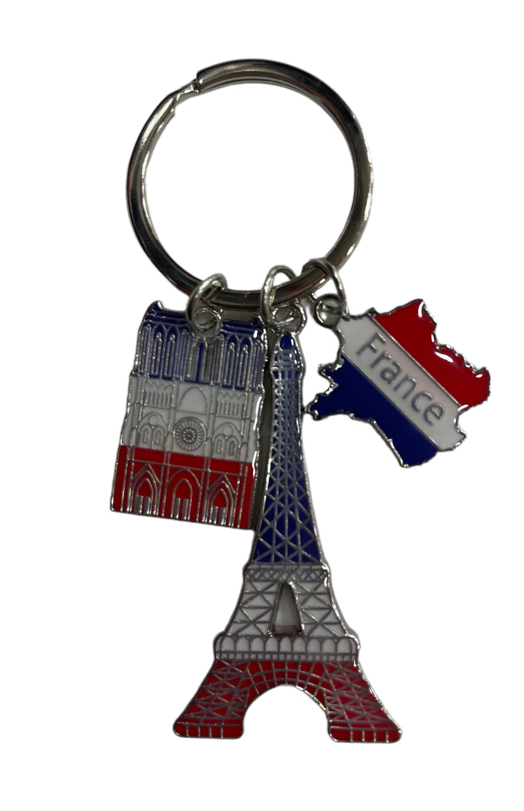 Porte clés Tour Eiffel Notre Dame Paris