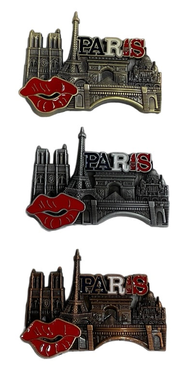 Magnet Paris Tour Eiffel  monuments Bisous