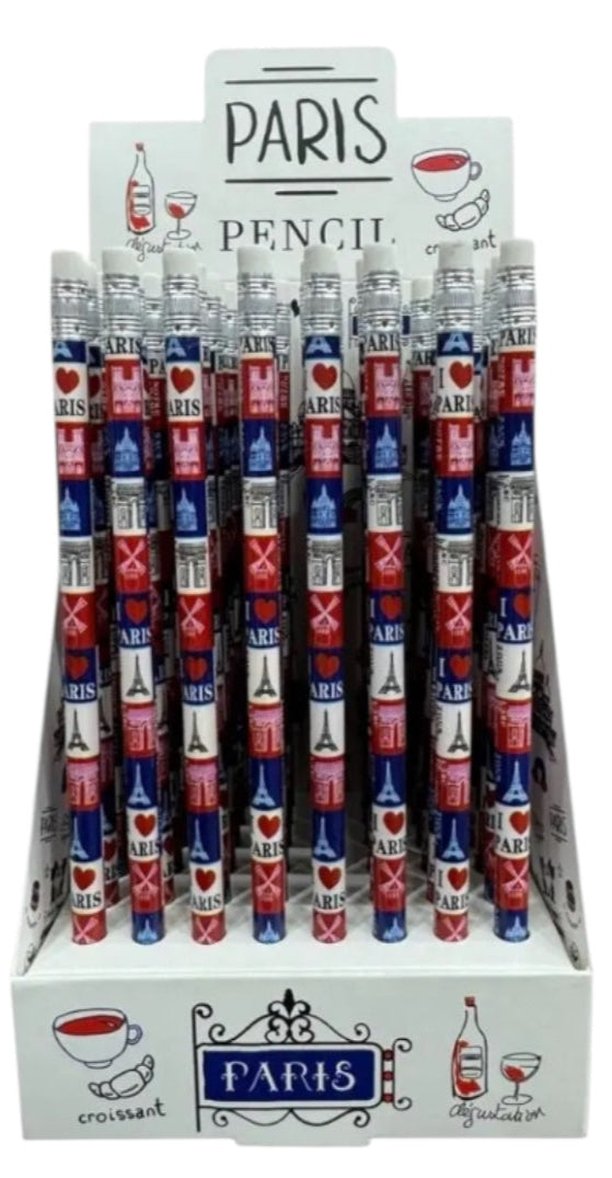 Tricolor pencil souvenir from Paris