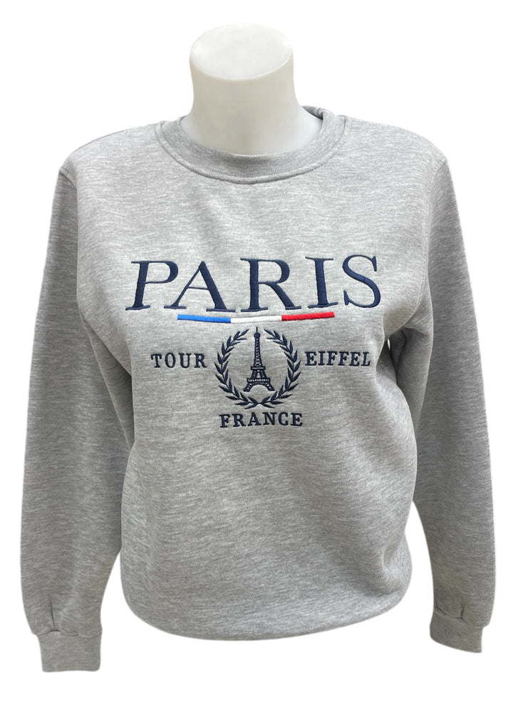 Sweatshirt Paris France Gray