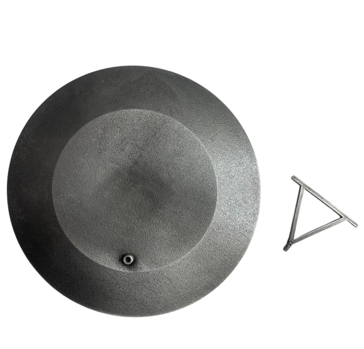 Paris Souvenir Plate – Aged Silver Metal with 2D Relief