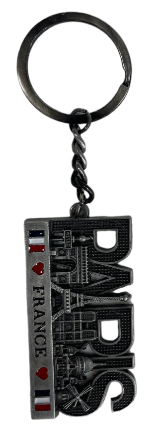 Key ring France monuments of Paris metal