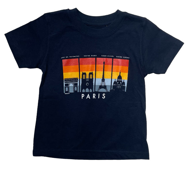 T-shirt Paris Monuments Ombre