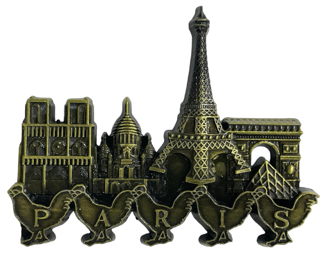 Ímã Monumentos de Paris com Galo