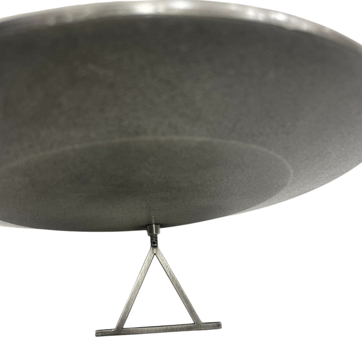 Paris Souvenir Plate – Aged Silver Metal with 2D Relief