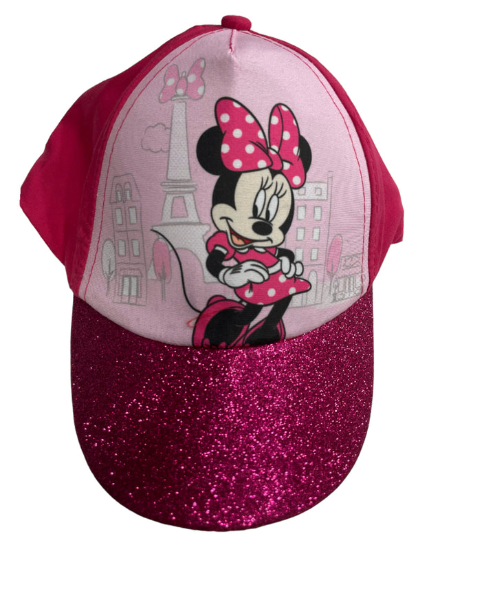 Minnie Mouse Eiffel Tower Cap Fuchsia pink