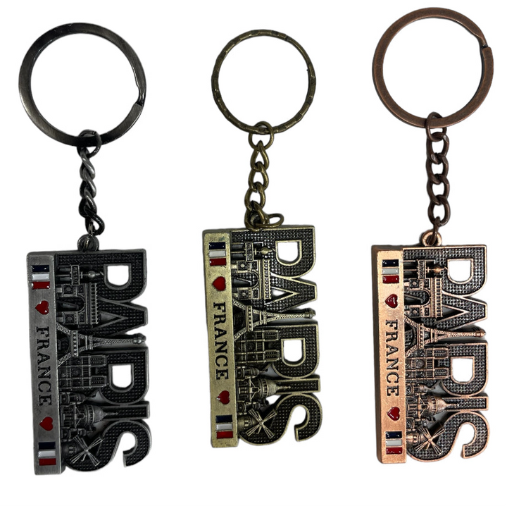 Key ring France monuments of Paris metal