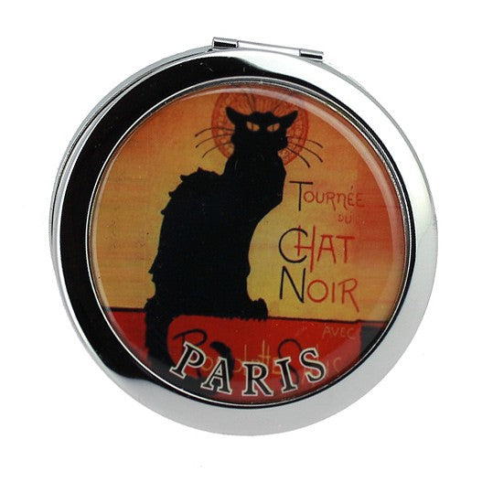 Miroir Chat Noir rond