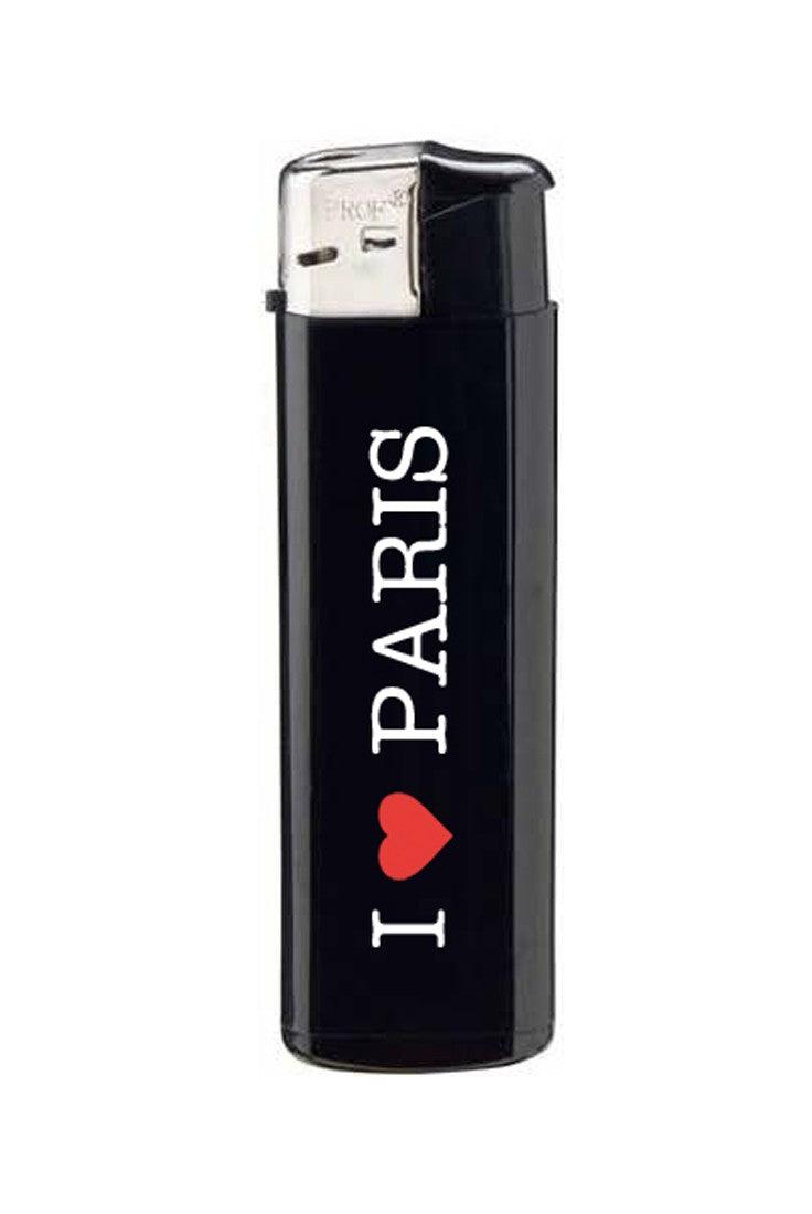 Briquet I LOVE PARIS noir