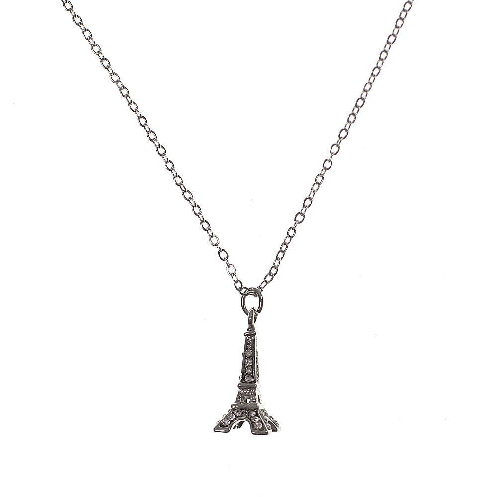 Collier Tour eiffel Strass