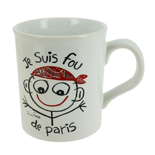 Tasse "Je suis fou de Paris"