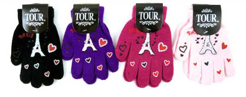 Gants Paris Tour Eiffel Coeur