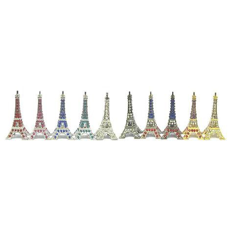 Torre Eiffel con brillantes multicolores