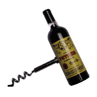 Magnet bouteille de vin PETRUS tire bouchon