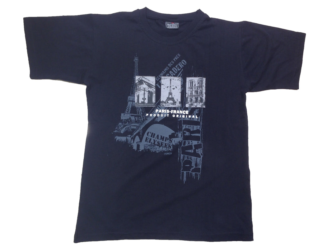 T-shirt Monument de Paris France original Noir