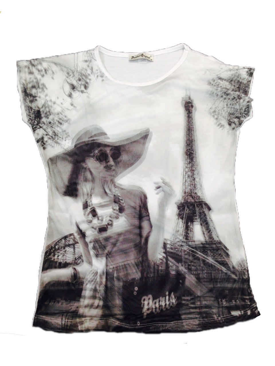 Tee shirt 3D souvenir de Paris Tour Eiffel