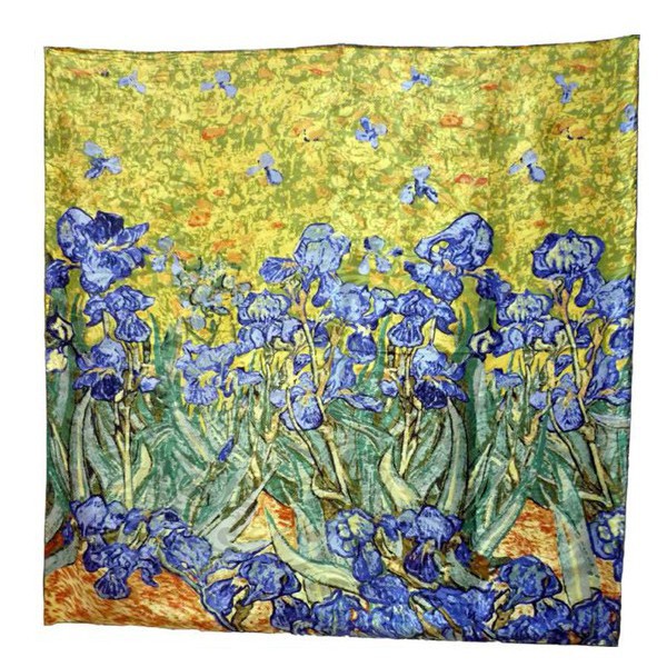 Foulard soie Iris de Van Gogh