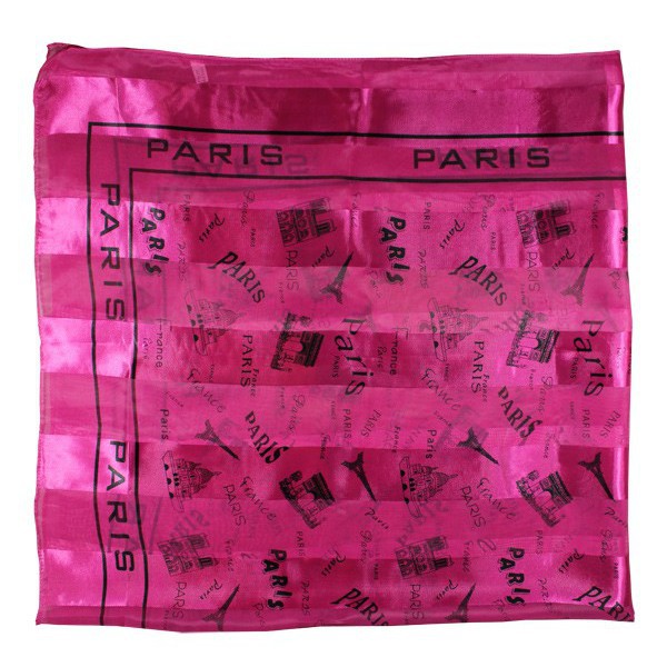 Foulard Paris rose