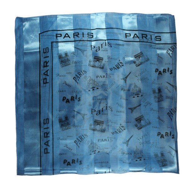 Foulard Paris bleu