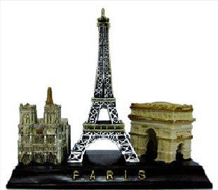 Réplique miniature en résine des monuments de Paris