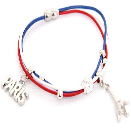 Bracelet Paris Tour Eiffel Tricolor