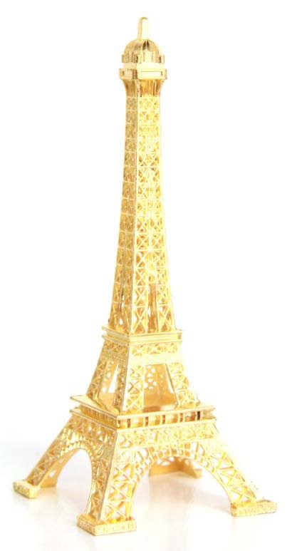 1 pièce de couleur dorée modèle de tour Eiffel de Paris - Temu France