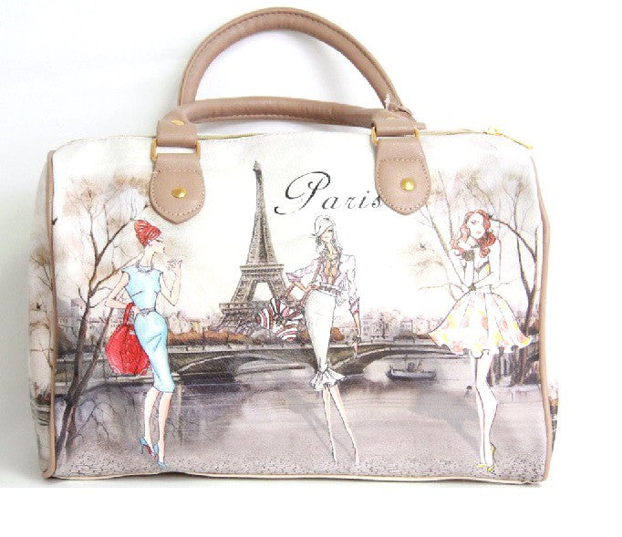 Sac à Main souvenir de Paris "Les 3 parisiennes"