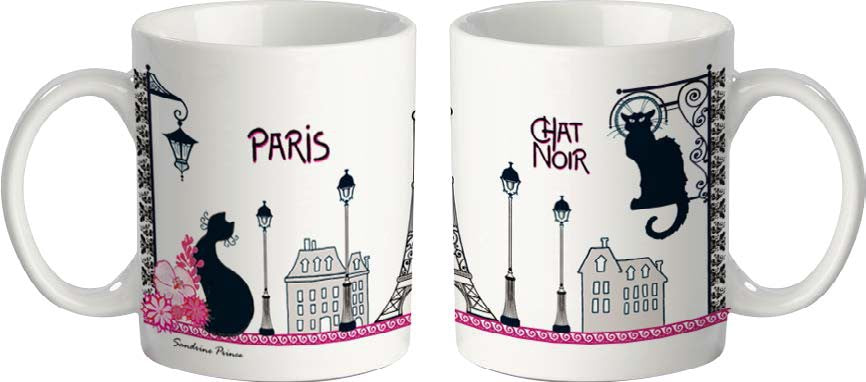 Tasse chat Souvenir de Paris Tour Eiffel