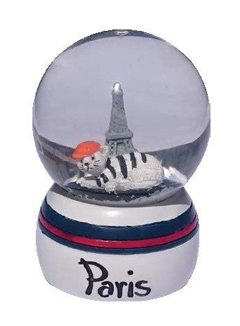 Boule de neige de Paris le chat beret 