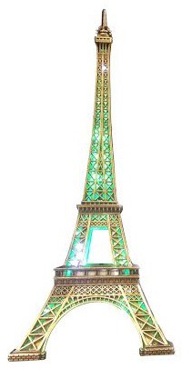 Tour Eiffel scintillante télécommandée LED