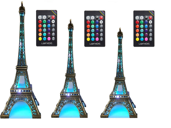 Tour Eiffel scintillante télécommandée LED