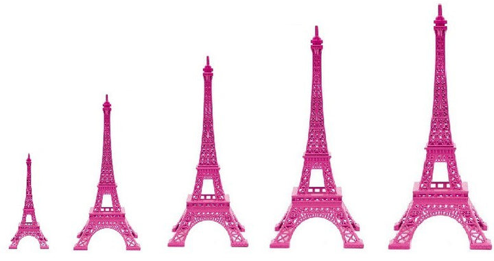 Tour Eiffel rose métal