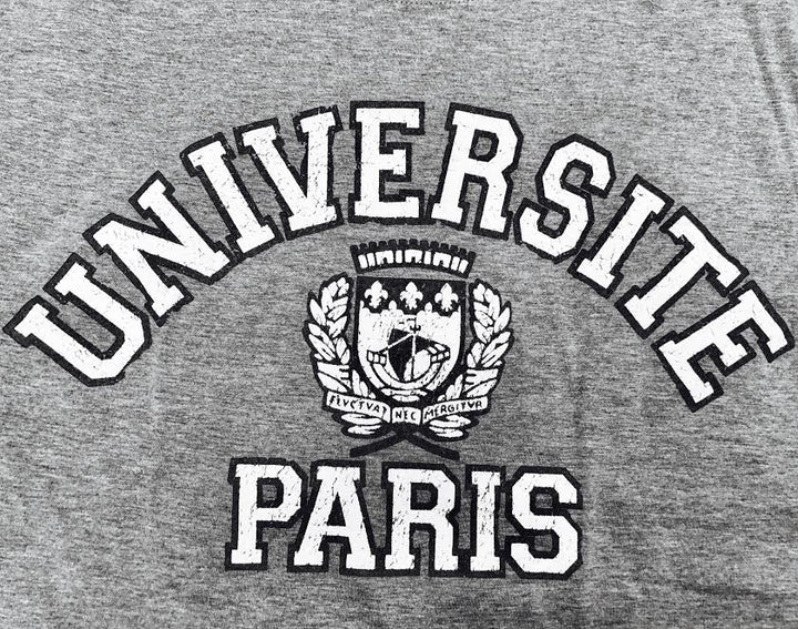 tee shirt université Paris gris