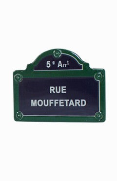 Paris street name plate magnet