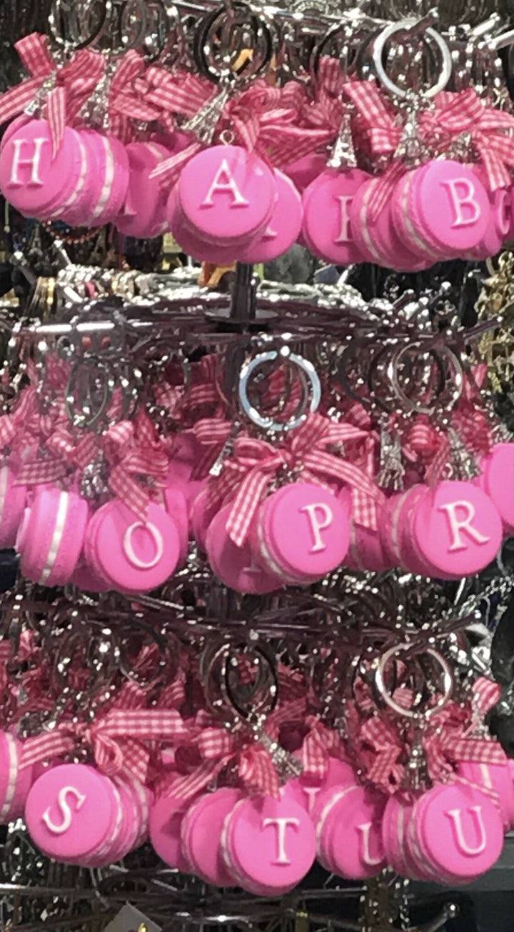 Porte clés Macaron Alphabet
