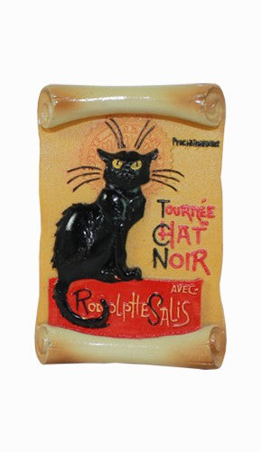 Magnet parchemin Chat Noir