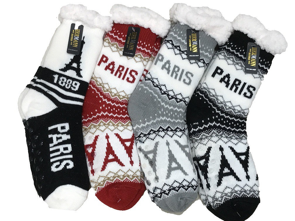 Slipper socks Eiffel Tower Paris