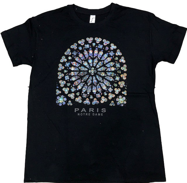 Tee-shirt avec design de la cathédrale Notre Dame de Paris