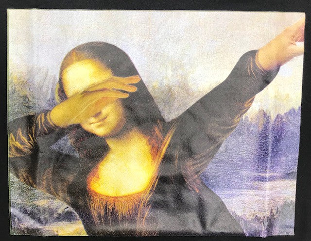 T-shirt La Joconde dab Mona Lisa dabbing danse