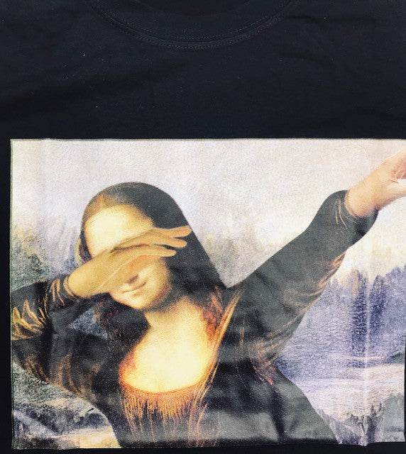 T-shirt La Joconde dab Mona Lisa dabbing danse