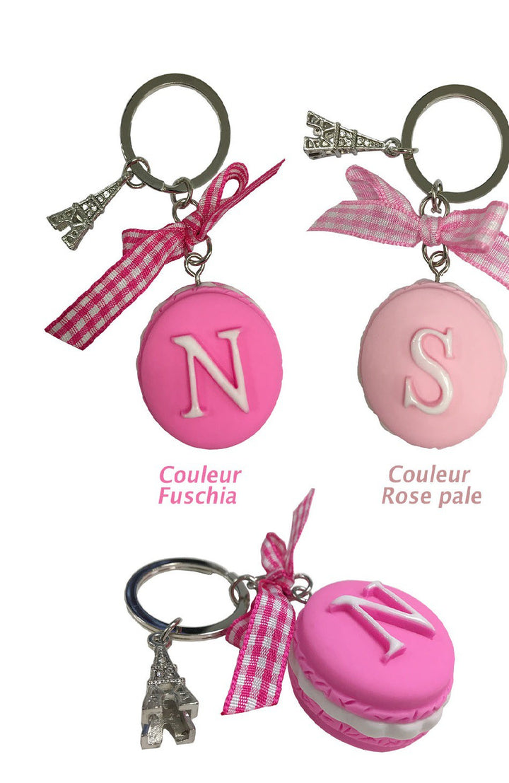 Porte clés Macaron Alphabet