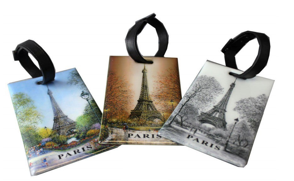 Étiquette a baguage souvenir de Paris
