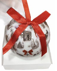 Boule de Noël souvenirs de Paris