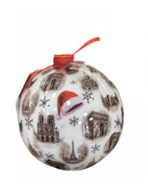 Boule de Noël souvenirs de Paris