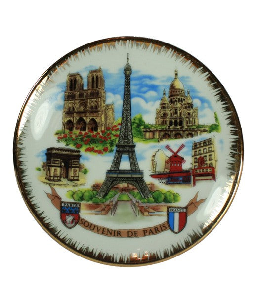 Decorative plate Paris monuments