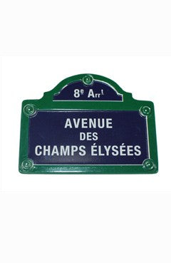 Imán placas de calles de París