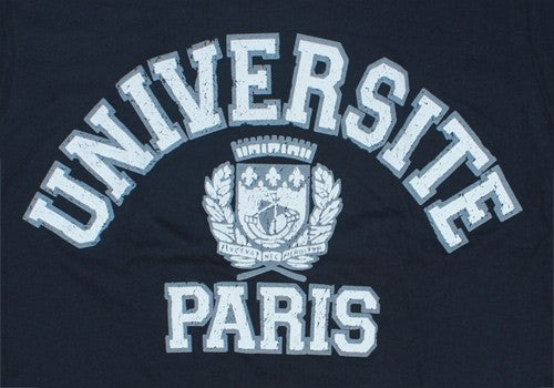 T-shirt université Paris vintage